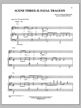 page one of Fatal Tragedy (Guitar Tab)