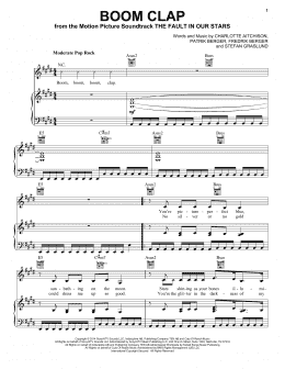 page one of Boom Clap (Piano, Vocal & Guitar Chords (Right-Hand Melody))