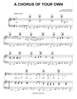 page one of A Chorus Of Your Own (Piano, Vocal & Guitar Chords (Right-Hand Melody))
