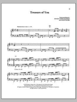page one of Treasure Of You (Piano, Vocal & Guitar Chords (Right-Hand Melody))