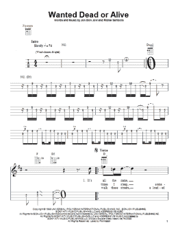page one of Wanted Dead Or Alive (Ukulele)