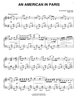 page one of An American In Paris (Piano Solo)