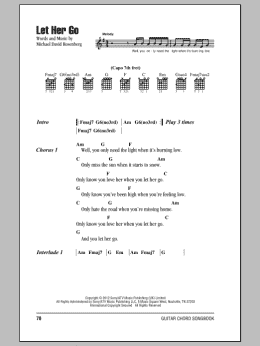 page one of Let Her Go (Guitar Chords/Lyrics)