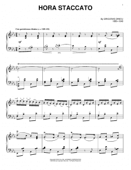 page one of Hora Staccato (Piano Solo)