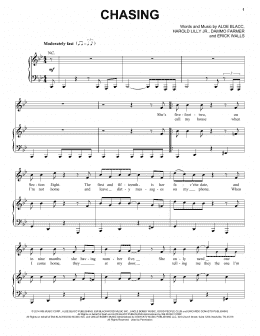 page one of Chasing (Piano, Vocal & Guitar Chords (Right-Hand Melody))