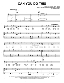 page one of Can You Do This (Piano, Vocal & Guitar Chords (Right-Hand Melody))