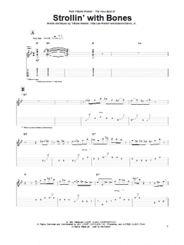 page one of Strollin' With Bones (Guitar Tab)