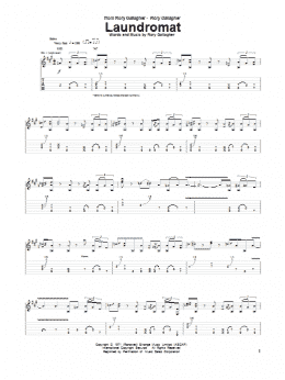 page one of Laundromat (Guitar Tab)