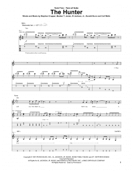 page one of The Hunter (Guitar Tab)