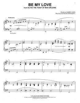 page one of Be My Love (Piano Solo)