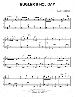 page one of Bugler's Holiday (Piano Solo)