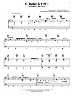 page one of Summertime (from the musical A Night With Janis Joplin) (Piano, Vocal & Guitar Chords (Right-Hand Melody))