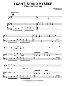 page one of I Can't Stand Myself (When You Touch Me) (Piano, Vocal & Guitar Chords (Right-Hand Melody))