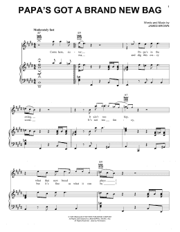 page one of Papa's Got A Brand New Bag (Piano, Vocal & Guitar Chords (Right-Hand Melody))