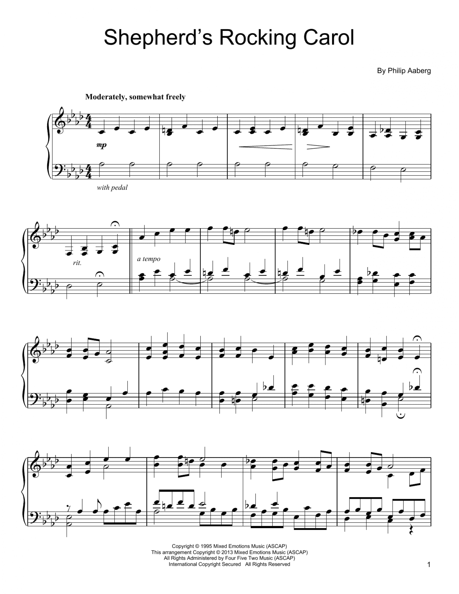Shepherd's Rocking Carol (Piano Solo)