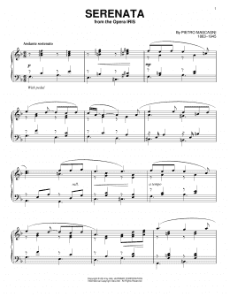 page one of Serenata (Piano Solo)