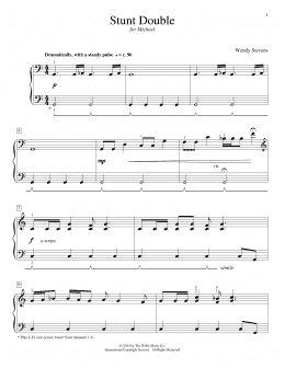 page one of Stunt Double (Educational Piano)