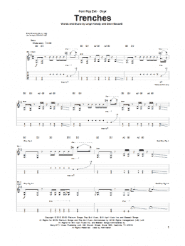 page one of Trenches (Guitar Tab)