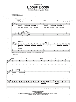 page one of Loose Booty (Bass Guitar Tab)