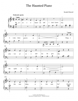page one of The Haunted Piano (Educational Piano)