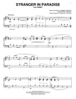 page one of Stranger In Paradise (Piano Solo)