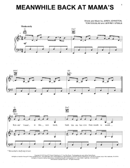 page one of Meanwhile Back At Mama's (Piano, Vocal & Guitar Chords (Right-Hand Melody))