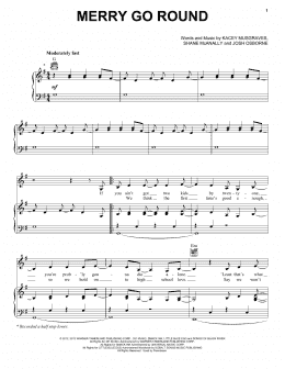 page one of Merry Go Round (Piano, Vocal & Guitar Chords (Right-Hand Melody))