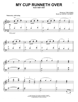 page one of My Cup Runneth Over (Piano Solo)