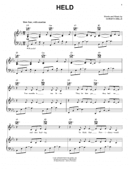 page one of Held (Piano, Vocal & Guitar Chords (Right-Hand Melody))
