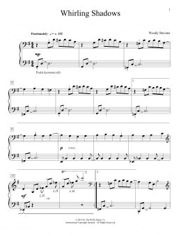 page one of Whirling Shadows (Educational Piano)