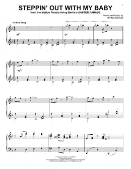 page one of Steppin' Out With My Baby (Piano Solo)