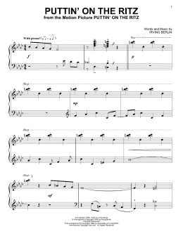 page one of Puttin' On The Ritz (Piano Solo)