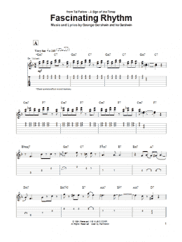 page one of Fascinating Rhythm (Guitar Tab)