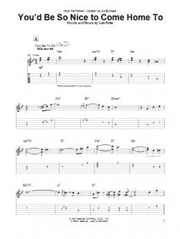 page one of You'd Be So Nice To Come Home To (Guitar Tab)
