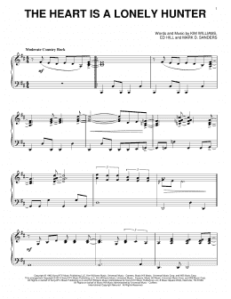 page one of The Heart Is A Lonely Hunter (Piano Solo)