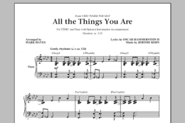 page one of All The Things You Are (TTBB Choir)