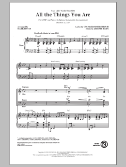 page one of All The Things You Are (SATB Choir)
