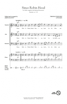 page one of Since Robin Hood (SAB Choir)