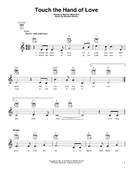 page one of Touch The Hand Of Love (Ukulele)