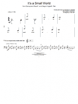 page one of It's A Small World (arr. Fred Kern) (Educational Piano)