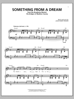page one of Something From A Dream (from The Bridges of Madison County) (Piano & Vocal)