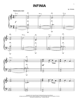 page one of Infinia (Easy Piano)