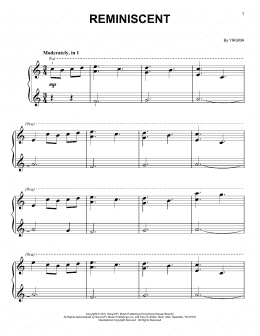 page one of Reminiscent (Easy Piano)