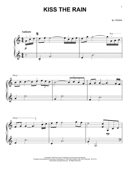 page one of Kiss The Rain (Easy Piano)
