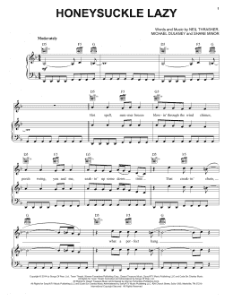 page one of Honeysuckle Lazy (Piano, Vocal & Guitar Chords (Right-Hand Melody))