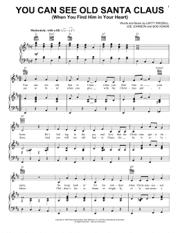 page one of You Can See Old Santa Claus (When You Find Him In Your Heart) (Piano, Vocal & Guitar Chords (Right-Hand Melody))