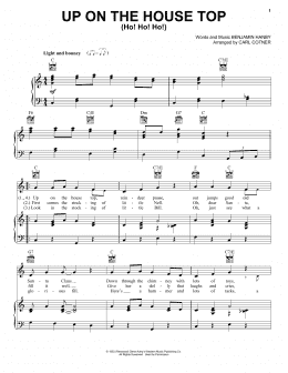 page one of Up On The House Top (Ho! Ho! Ho!) (Piano, Vocal & Guitar Chords (Right-Hand Melody))