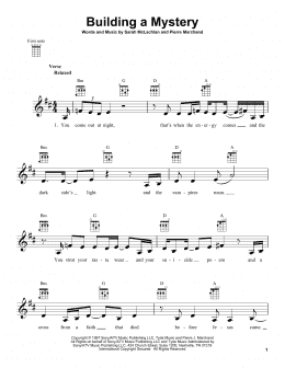 page one of Building A Mystery (Ukulele)