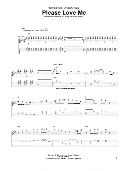 page one of Please Love Me (Guitar Tab)
