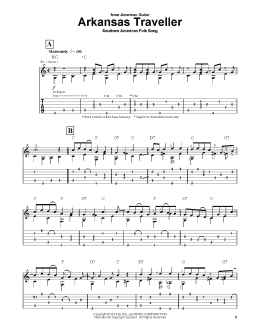 page one of Arkansas Traveler (Solo Guitar)